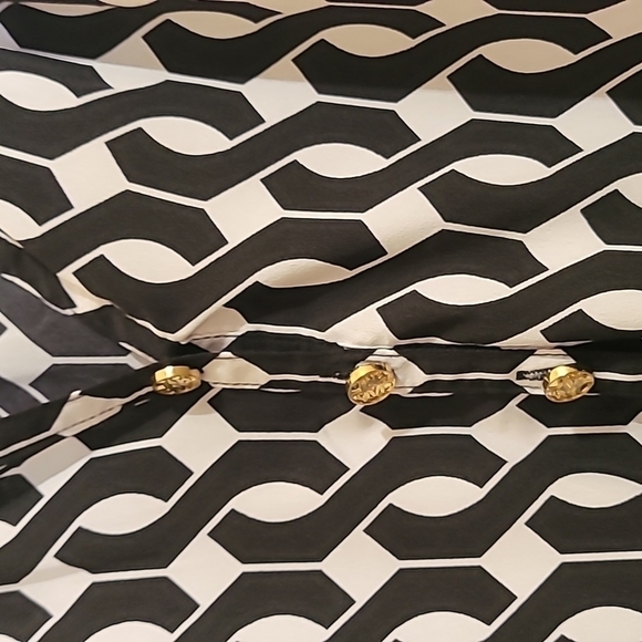 Mud Pie Women's Longsleeve Top Size Large Black & White - Picture 6 of 10